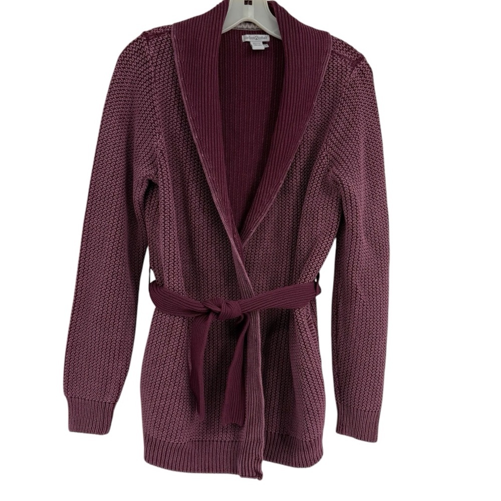 Women's Purple Cardigan Sweater